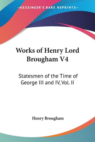 Works of Henry Lord Brougham V4