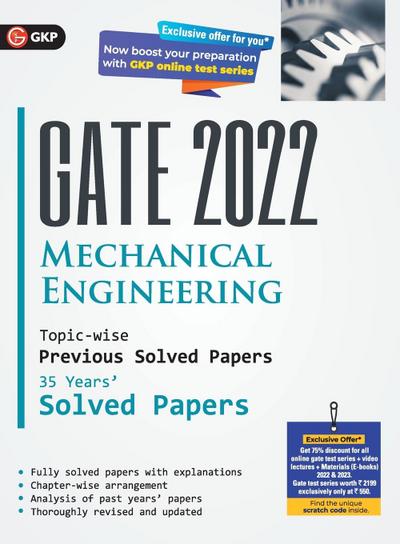 GATE 2022 Mechanical Engineering - 35 Years Topic-wise Previous Solved Papers