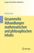 Gesammelte Abhandlungen mathematischen und philosophischen Inhalts