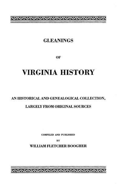 Gleanings of Virginia History