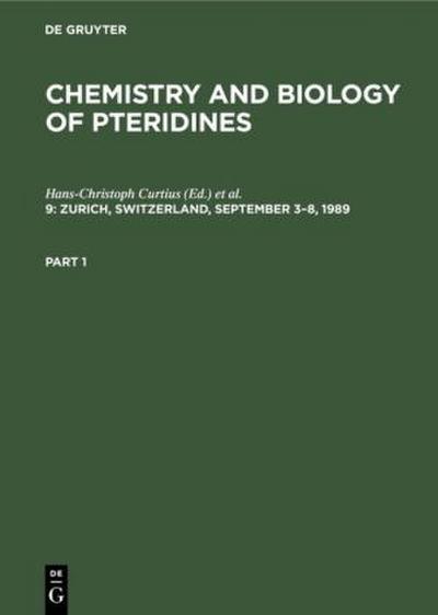 Zurich, Switzerland, September 3-8, 1989