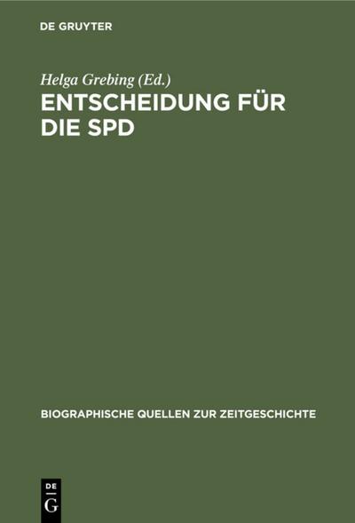 Entscheidung für die SPD