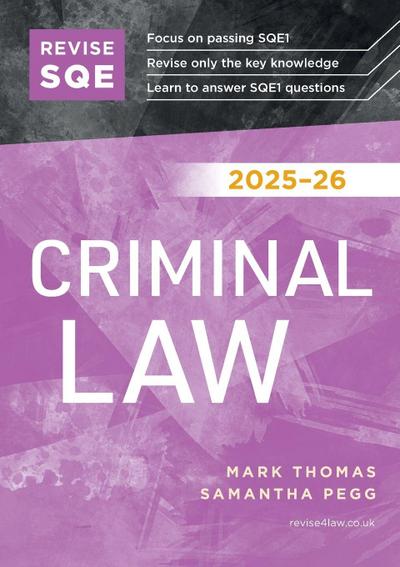 Revise SQE Criminal Law 2025-26