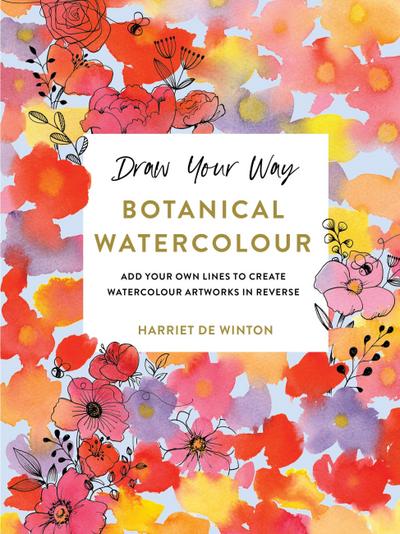 The Botanical Watercolour Reverse Colouring Book