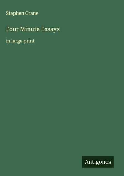 Four Minute Essays