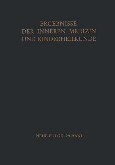 Ergebnisse der Inneren Medizin und Kinderheilkunde