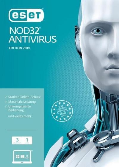 ESET NOD32 Antivirus 2019 Edition 3 User (FFP)/CD-ROM