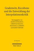 Gradenwitz, Riccobono und die Entwicklung der Interpolationenkritik / Gradenwitz, Riccobono e gli sviluppi della critica interpolazionistica