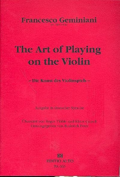 The Art of Playing on the ViolinAusgabe deutsch