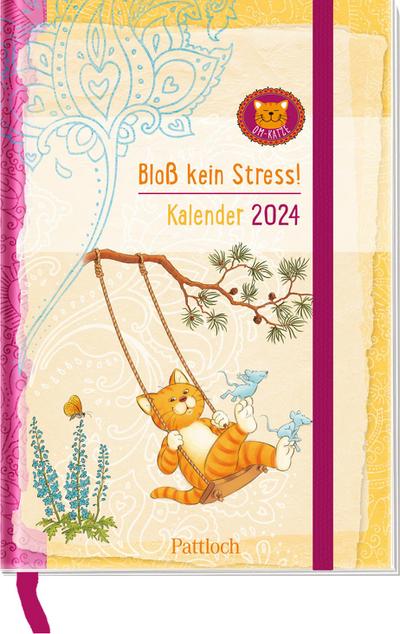 Om-Katze: Bloß kein Stress! Taschenkalender 2024