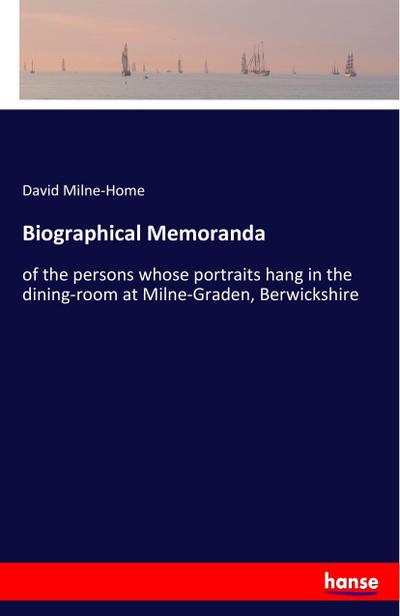 Biographical Memoranda