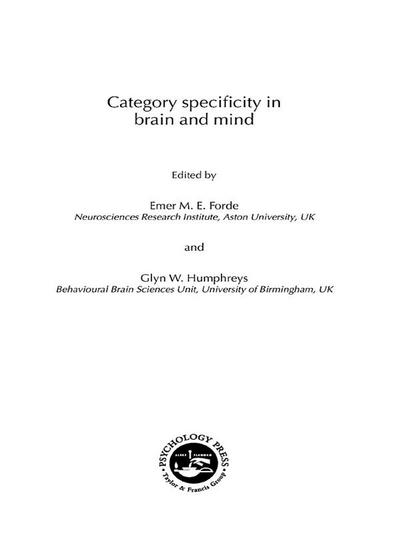 Category Specificity in Brain and Mind