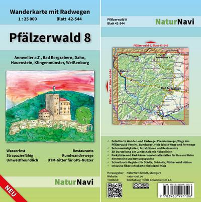 Pfälzerwald 8. Blatt 42-544, 1 : 25 000