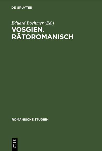 Vosgien. Rätoromanisch