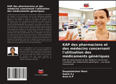 KAP des pharmaciens et des médecins concernant l’utilisation des médicaments génériques