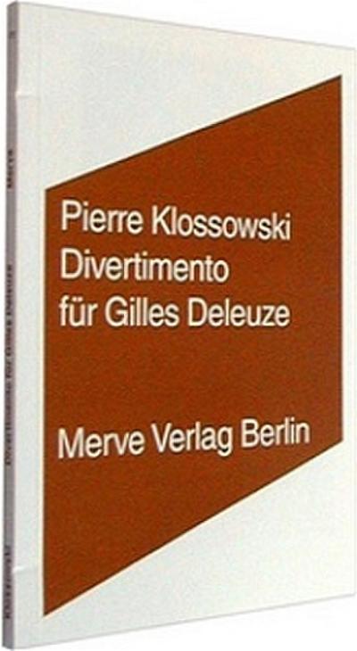 Klossowski,Divertimento