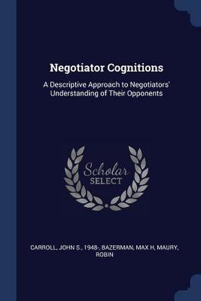 Negotiator Cognitions