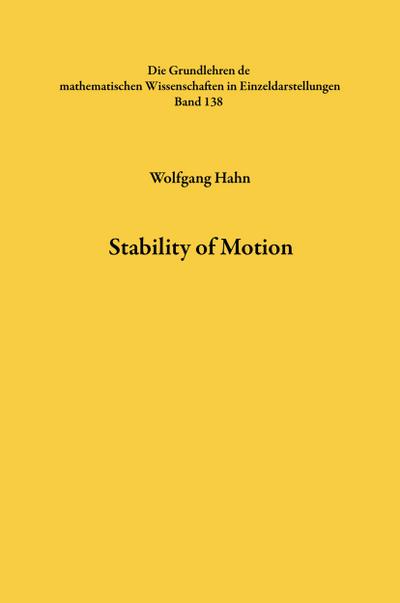 Stability of Motion