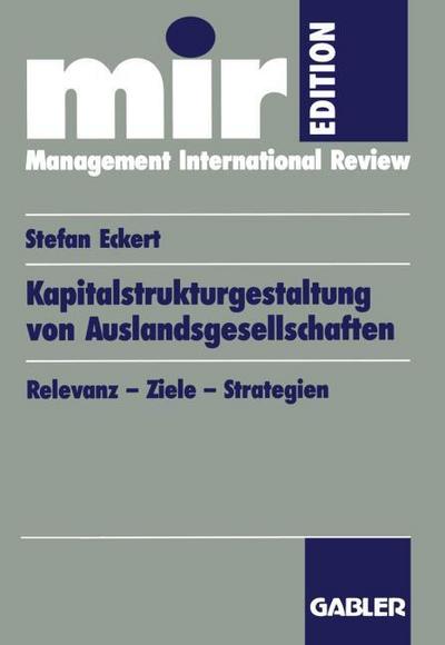 Kapitalstrukturgestaltung von Auslangsgesellschaften