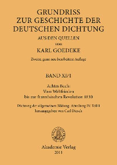 Achtes Buch: Vom Weltfrieden bis zur französischen Revolution 1830