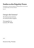 Liturgie oder Literatur?