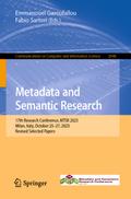 Metadata and Semantic Research