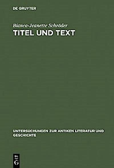 Titel und Text