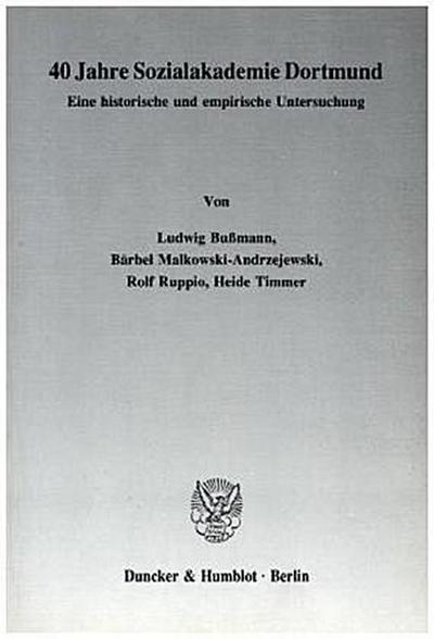 40 Jahre Sozialakademie Dortmund.