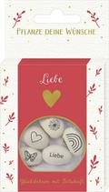 Geprägte Saatbohnen Liebe