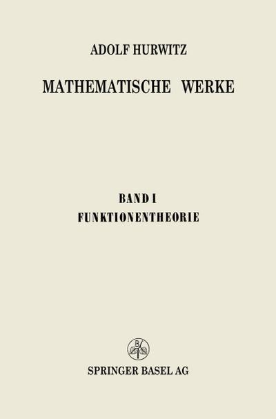 Mathematische Werke
