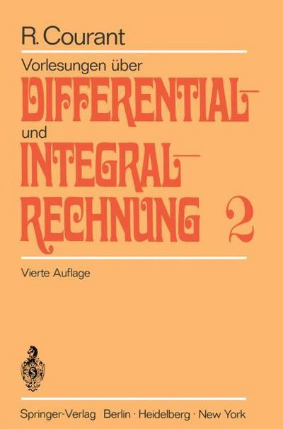 Vorlesungen über Differential- und Integralrechnung 2
