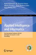 Applied Intelligence and Informatics