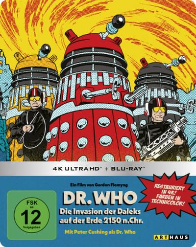 Dr. Who: D.Invasion d.Daleks a.d.Erde 2150 n. Chr. 4K, 1 UHD-Blu-ray + 1 Blu-ray (Limited Steelbook Edition)