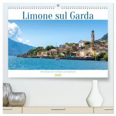 Limone sul Garda - Die Heimat der Zitrone am Gardasee (hochwertiger Premium Wandkalender 2026 DIN A2 quer), Kunstdruck in Hochglanz