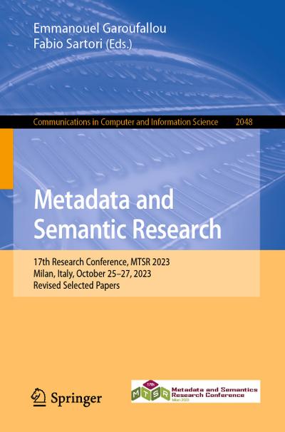 Metadata and Semantic Research