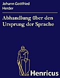 Abhandlung über den Ursprung der Sprache