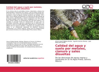 Calidad del agua y suelo por metales, cianuro y sales disueltas
