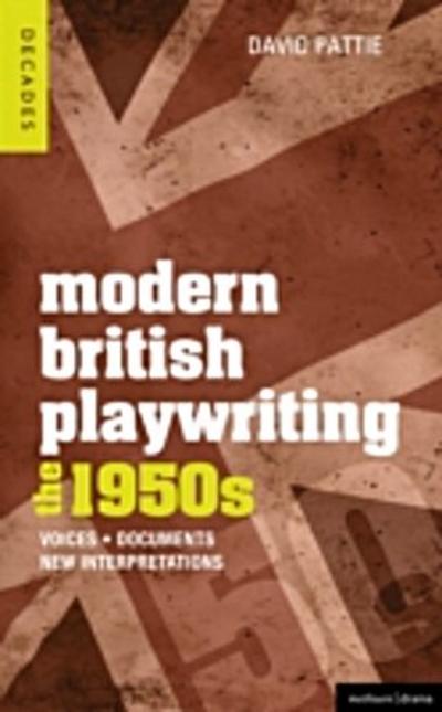 Modern British Playwriting: The 1950s
