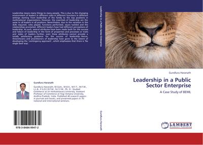 Leadership in a Public Sector Enterprise