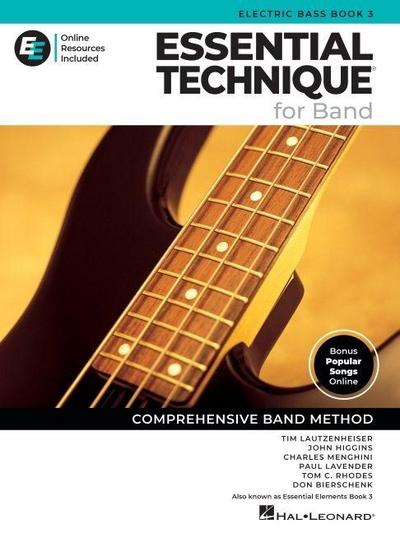 Essential Technique for Band - Electric Bass Book 3 with Online Resources