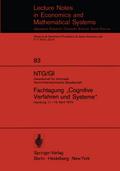 NTG/GI Gesellschaft für Informatik Nachrichtentechnische Gesellschaft. Fachtagung "Cognitive Verfahren und Systeme"