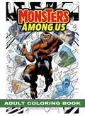 Monsters Among Us: Adult Coloring Book
