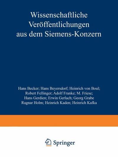 Wissenschaftliche Veröffentlichungen aus dem Siemens-Konzern