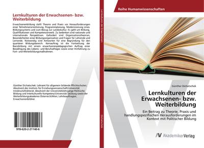 Lernkulturen der Erwachsenen- bzw. Weiterbildung