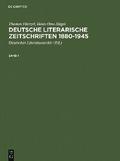 Deutsche literarische Zeitschriften 1880-1945