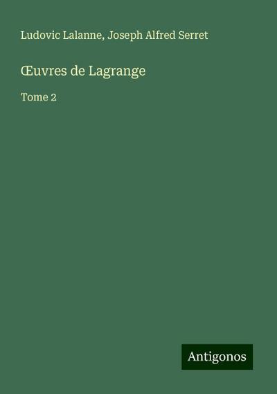 ¿uvres de Lagrange