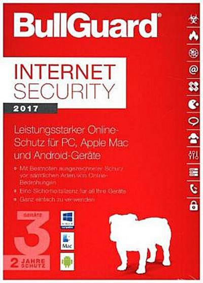 BullGuard MDL Internet Security 2017 - 3 Geräte/2 Jahre, 1 DVD-ROM