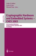 Cryptographic Hardware and Embedded Systems -- CHE