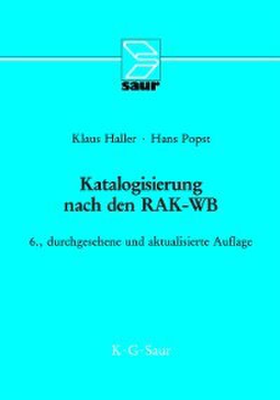 Katalogisierung nach den RAK-WB