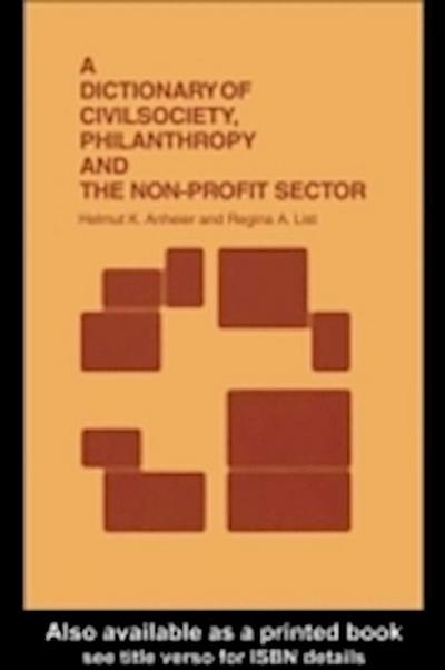 Dictionary of Civil Society, Philanthropy and the Third Sector